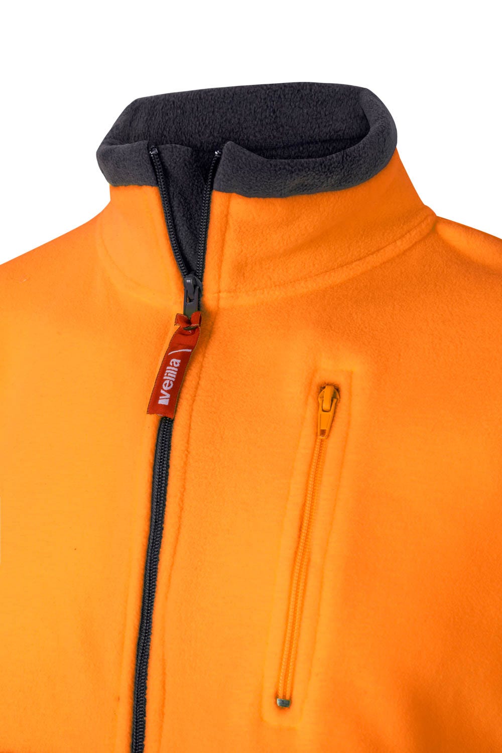 182.FORRO POLAR BICOLOR AV AZUL MARINO/NARANJA FLÚOR 2XL