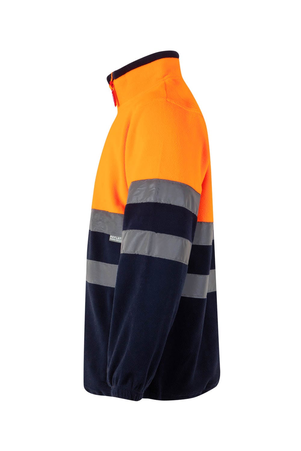 182.FORRO POLAR BICOLOR AV AZUL MARINO/NARANJA FLÚOR 2XL