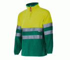 182.FORRO POLAR BICOLOR AV VERDE/AMARILLO FLÚOR 2XL