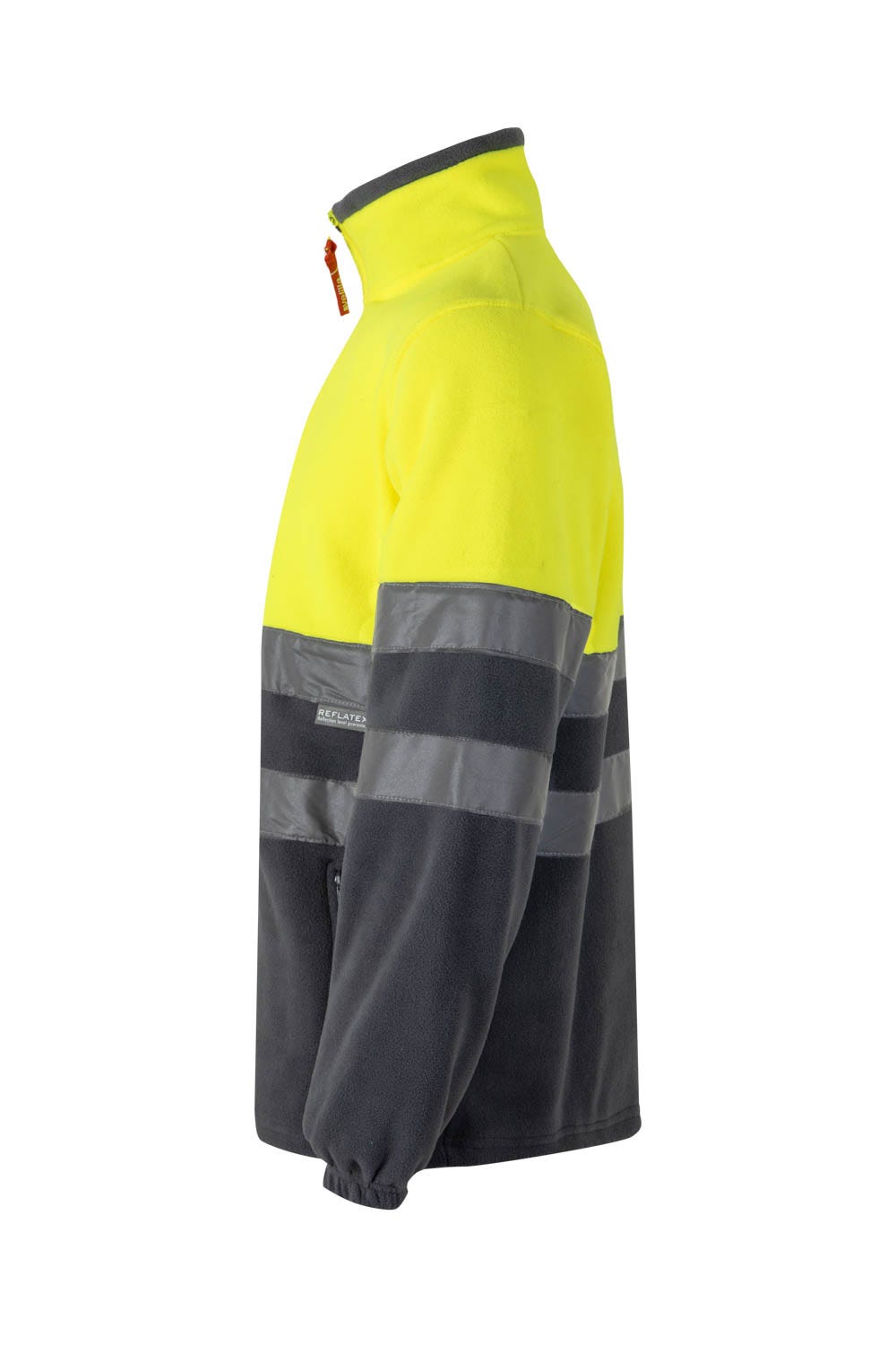 182.FORRO POLAR BICOLOR AV GRIS/AMARILLO FLÚOR 2XL