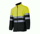183.CHAQUETA POLAR BICOLOR AV NEGRO/AMARILLO FLÚOR 2XL