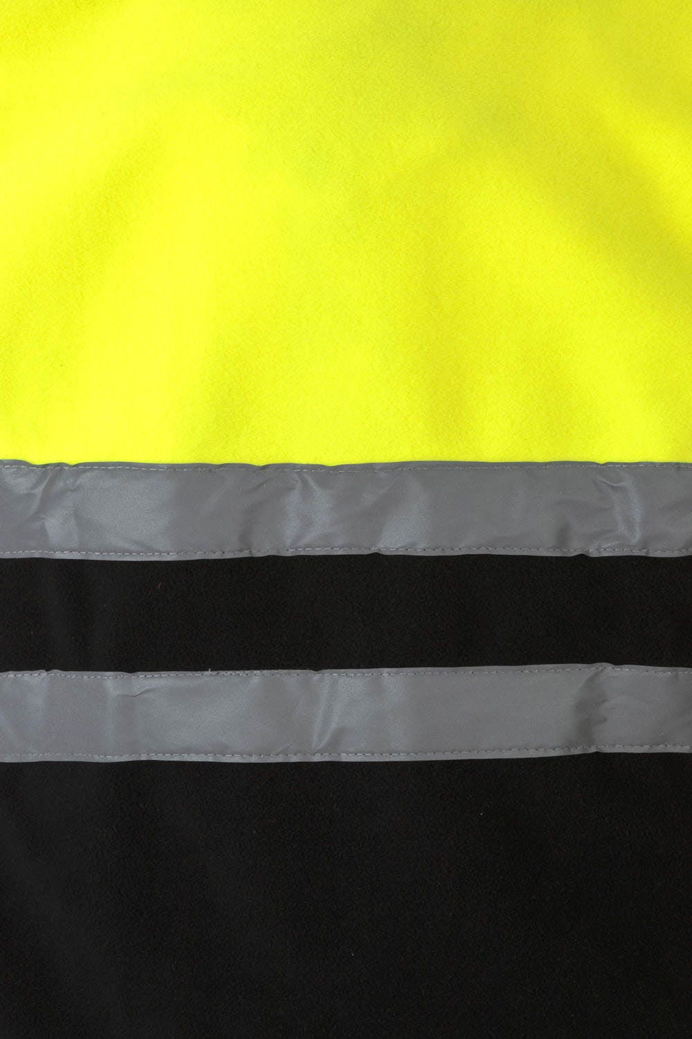 183.CHAQUETA POLAR BICOLOR AV NEGRO/AMARILLO FLÚOR 2XL