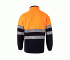 183.CHAQUETA POLAR BICOLOR AV AZUL MARINO/NARANJA FLÚOR 2XL