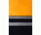 183.CHAQUETA POLAR BICOLOR AV AZUL MARINO/NARANJA FLÚOR 2XL
