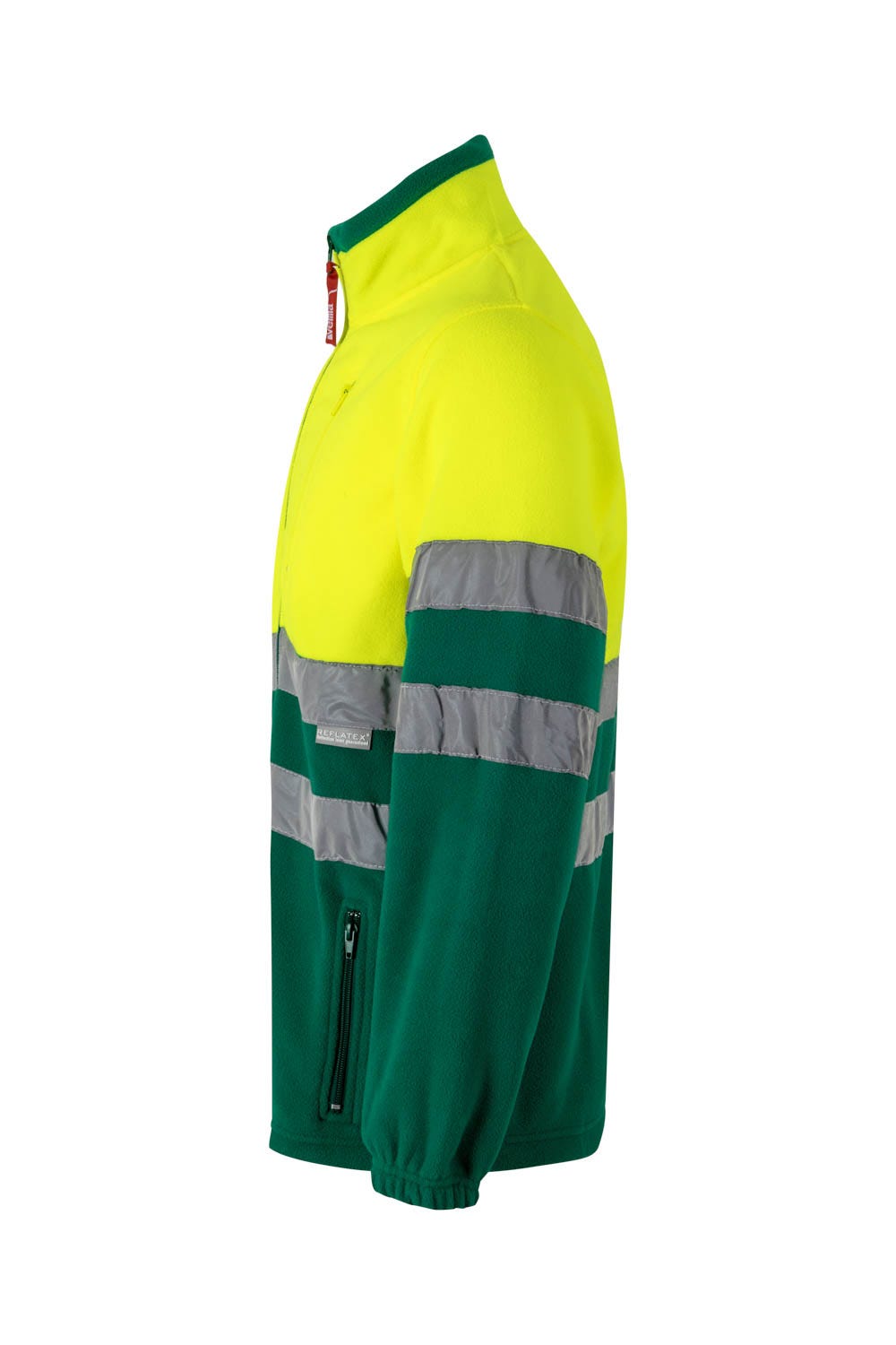 183.CHAQUETA POLAR BICOLOR AV VERDE/AMARILLO FLÚOR 2XL