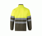 183.CHAQUETA POLAR BICOLOR AV VERDE CAZA/AMARILLO FLÚOR 2XL