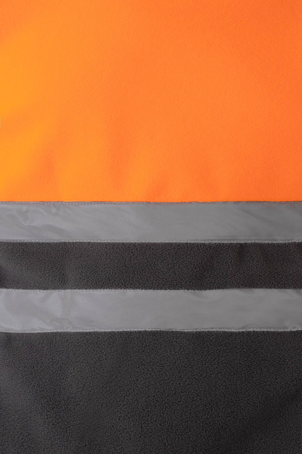 183.CHAQUETA POLAR BICOLOR AV GRIS/NARANJA FLÚOR 2XL