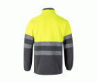 183.CHAQUETA POLAR BICOLOR AV GRIS/AMARILLO FLÚOR 2XL