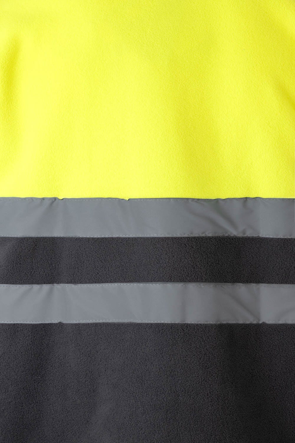 183.CHAQUETA POLAR BICOLOR AV GRIS/AMARILLO FLÚOR 2XL