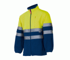 183.CHAQUETA POLAR BICOLOR AV AZULINA/AMARILLO FLÚOR 2XL