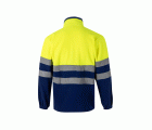 183.CHAQUETA POLAR BICOLOR AV AZULINA/AMARILLO FLÚOR 2XL