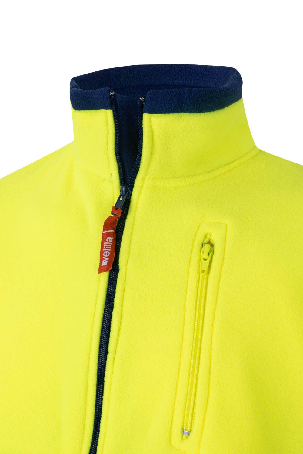 183.CHAQUETA POLAR BICOLOR AV AZULINA/AMARILLO FLÚOR 2XL