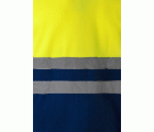 183.CHAQUETA POLAR BICOLOR AV AZULINA/AMARILLO FLÚOR 2XL