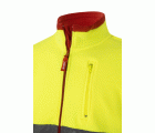 183.CHAQUETA POLAR BICOLOR AV ROJO/AMARILLO FLÚOR 2XL