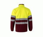 183.CHAQUETA POLAR BICOLOR AV GRANATE/AMARILLO FLÚOR 2XL