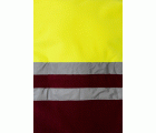 183.CHAQUETA POLAR BICOLOR AV GRANATE/AMARILLO FLÚOR 2XL