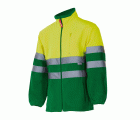 183.CHAQUETA POLAR BICOLOR AV VERDE HIERBA/AMARILLO FLÚOR 2XL