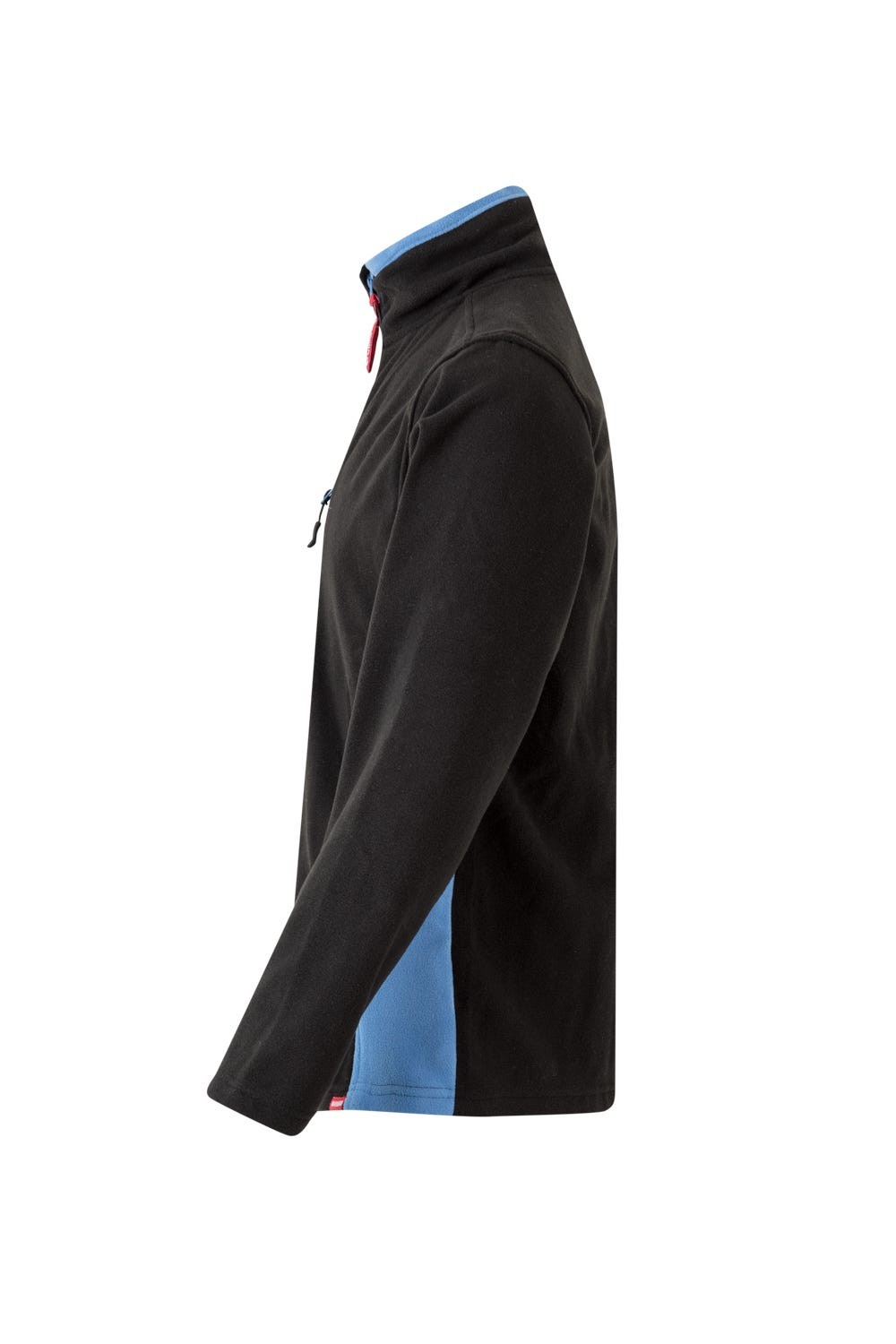 201504.CHAQUETA POLAR BICOLOR NEGRO/CELESTE 2XL