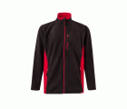 201504.CHAQUETA POLAR BICOLOR NEGRO/ROJO 2XL