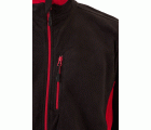 201504.CHAQUETA POLAR BICOLOR NEGRO/ROJO 2XL