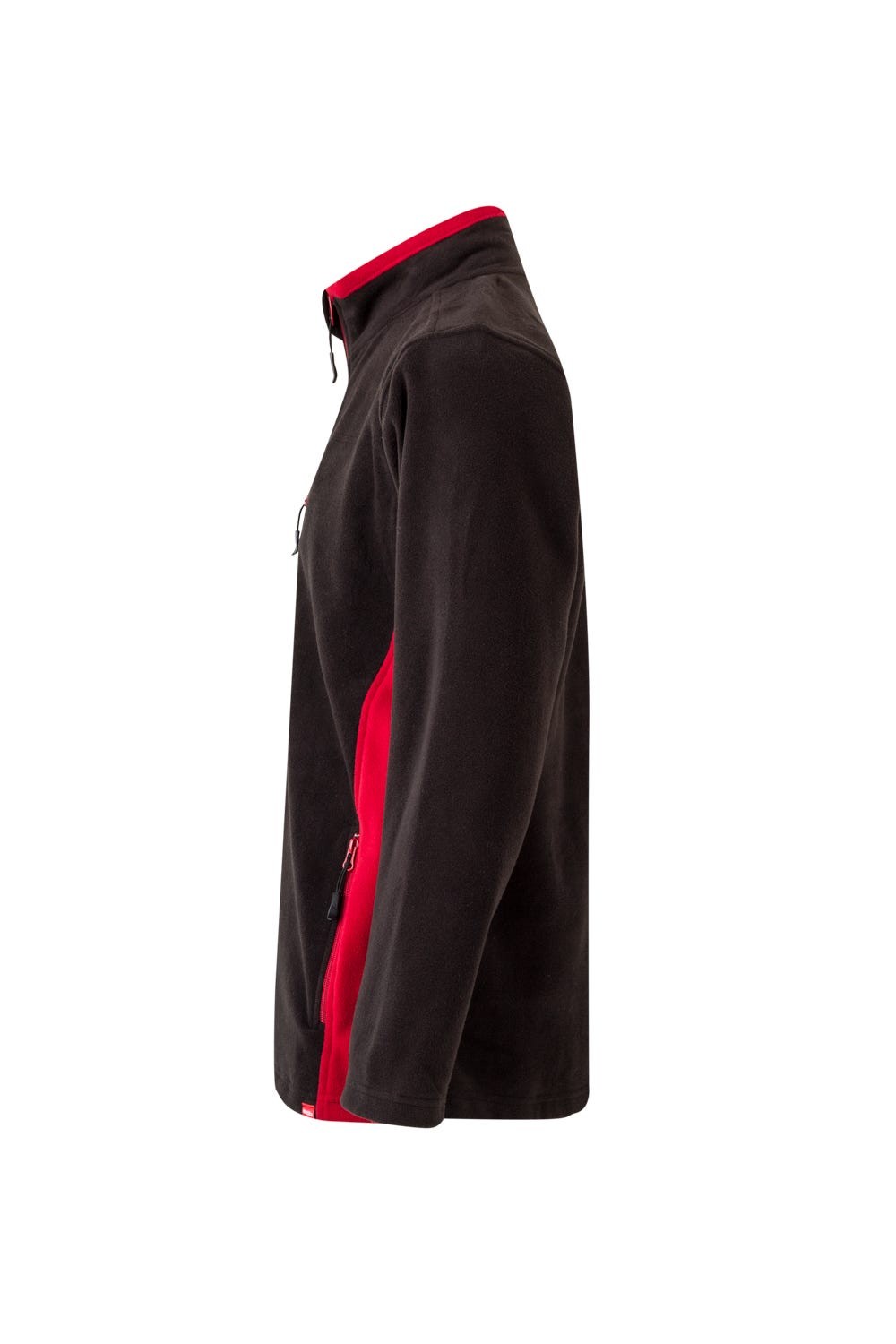 201504.CHAQUETA POLAR BICOLOR NEGRO/ROJO 2XL
