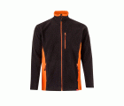 201504.CHAQUETA POLAR BICOLOR NEGRO/NARANJA 2XL