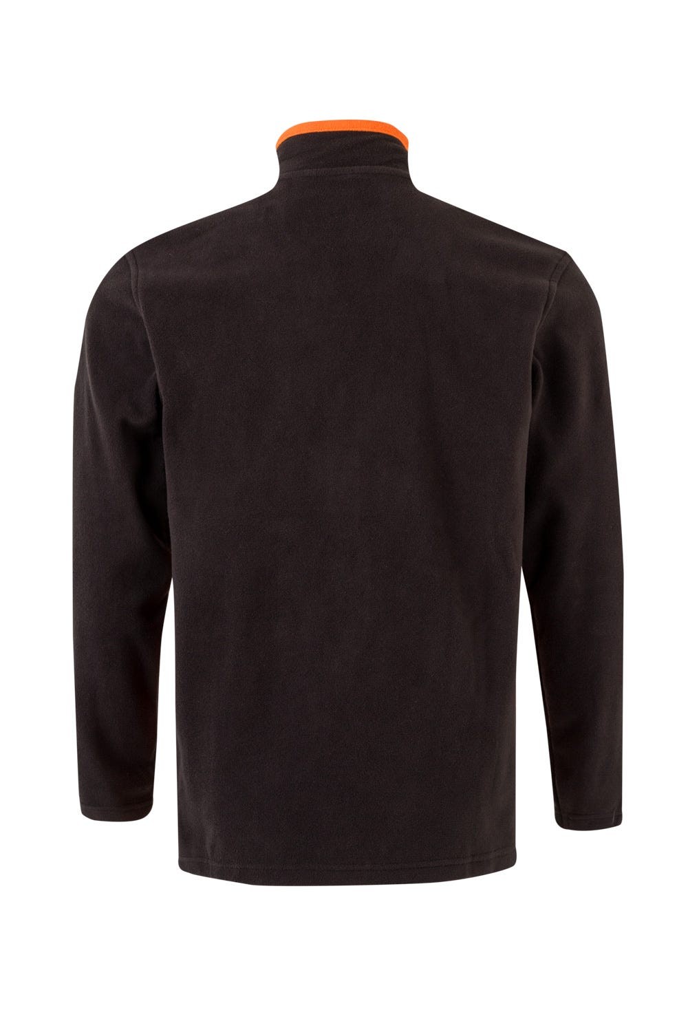 201504.CHAQUETA POLAR BICOLOR NEGRO/NARANJA 2XL