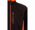 201504.CHAQUETA POLAR BICOLOR NEGRO/NARANJA 2XL