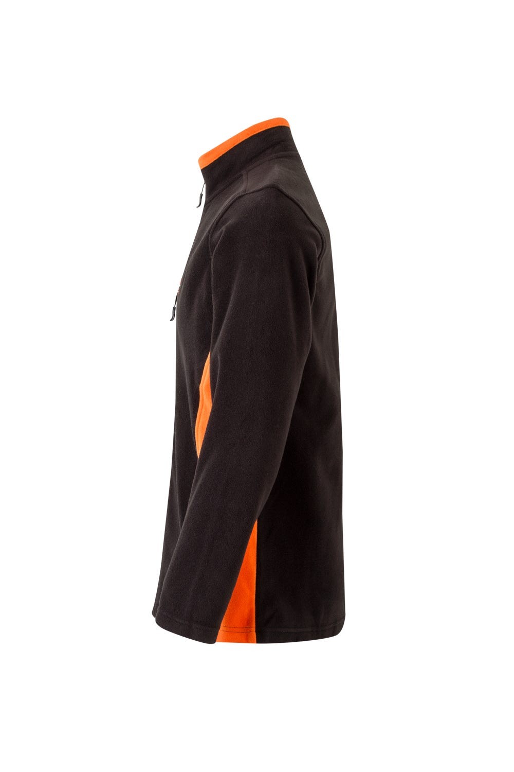 201504.CHAQUETA POLAR BICOLOR NEGRO/NARANJA 2XL