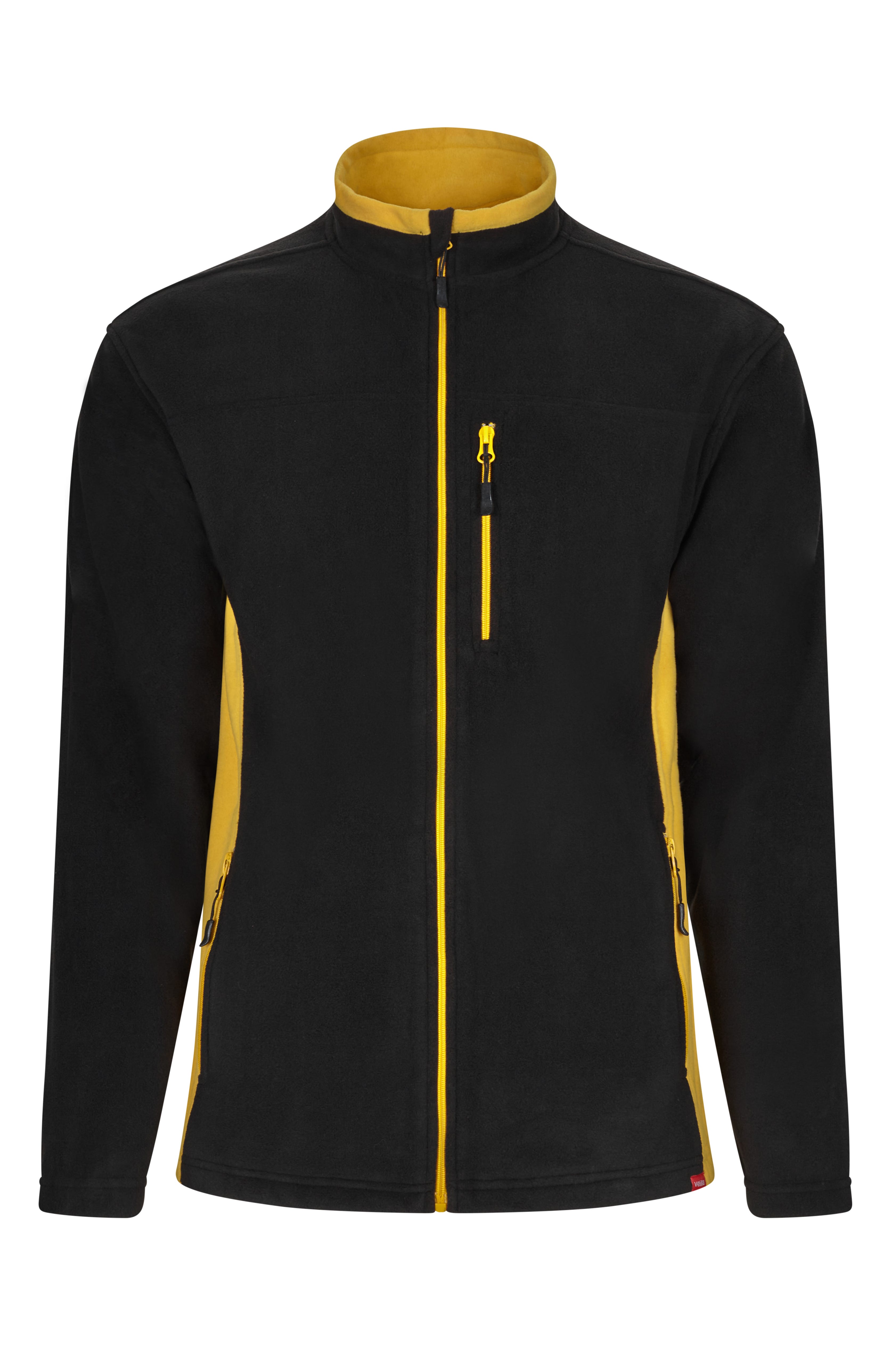 201504.CHAQUETA POLAR BICOLOR NEGRO/AMARILLO XS