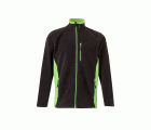 201504.CHAQUETA POLAR BICOLOR NEGRO/VERDE LIMA 2XL
