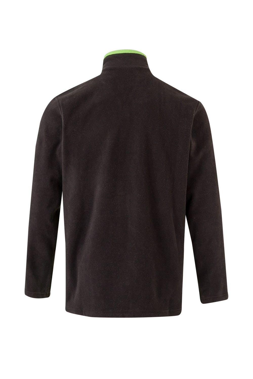 201504.CHAQUETA POLAR BICOLOR NEGRO/VERDE LIMA 2XL
