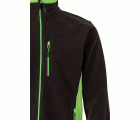 201504.CHAQUETA POLAR BICOLOR NEGRO/VERDE LIMA 2XL
