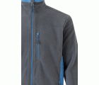 201504.CHAQUETA POLAR BICOLOR GRIS/CELESTE 2XL
