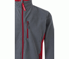 201504.CHAQUETA POLAR BICOLOR GRIS/ROJO 2XL