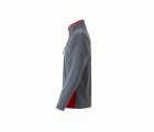 201504.CHAQUETA POLAR BICOLOR GRIS/ROJO 2XL