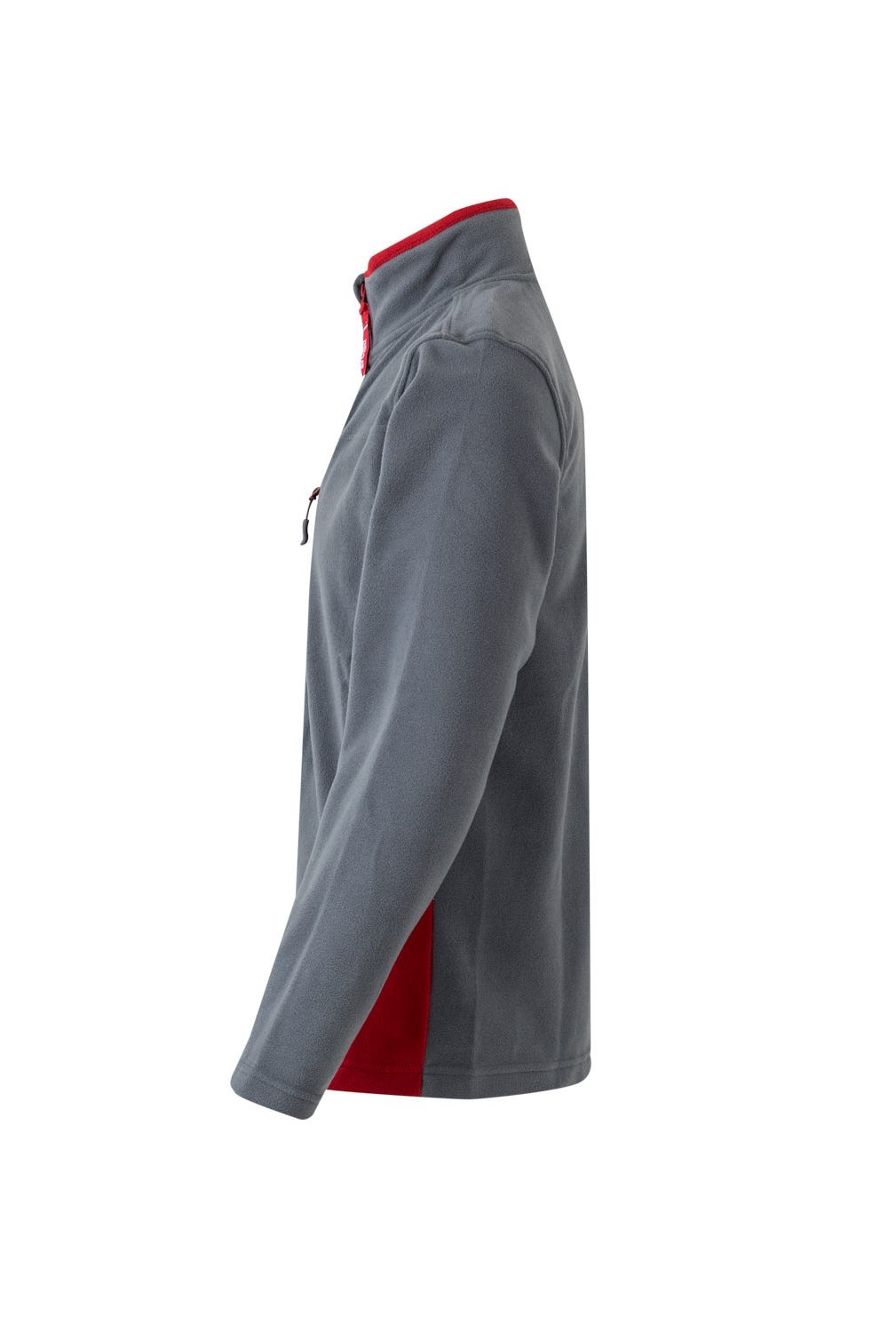 201504.CHAQUETA POLAR BICOLOR GRIS/ROJO 2XL