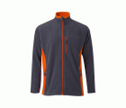 201504.CHAQUETA POLAR BICOLOR GRIS/NARANJA 2XL