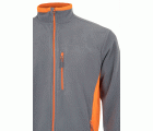 201504.CHAQUETA POLAR BICOLOR GRIS/NARANJA 2XL
