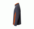 201504.CHAQUETA POLAR BICOLOR GRIS/NARANJA 2XL