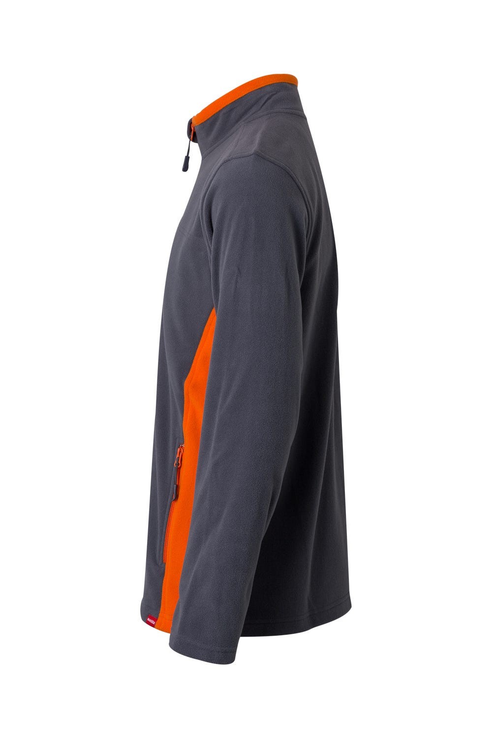 201504.CHAQUETA POLAR BICOLOR GRIS/NARANJA 2XL