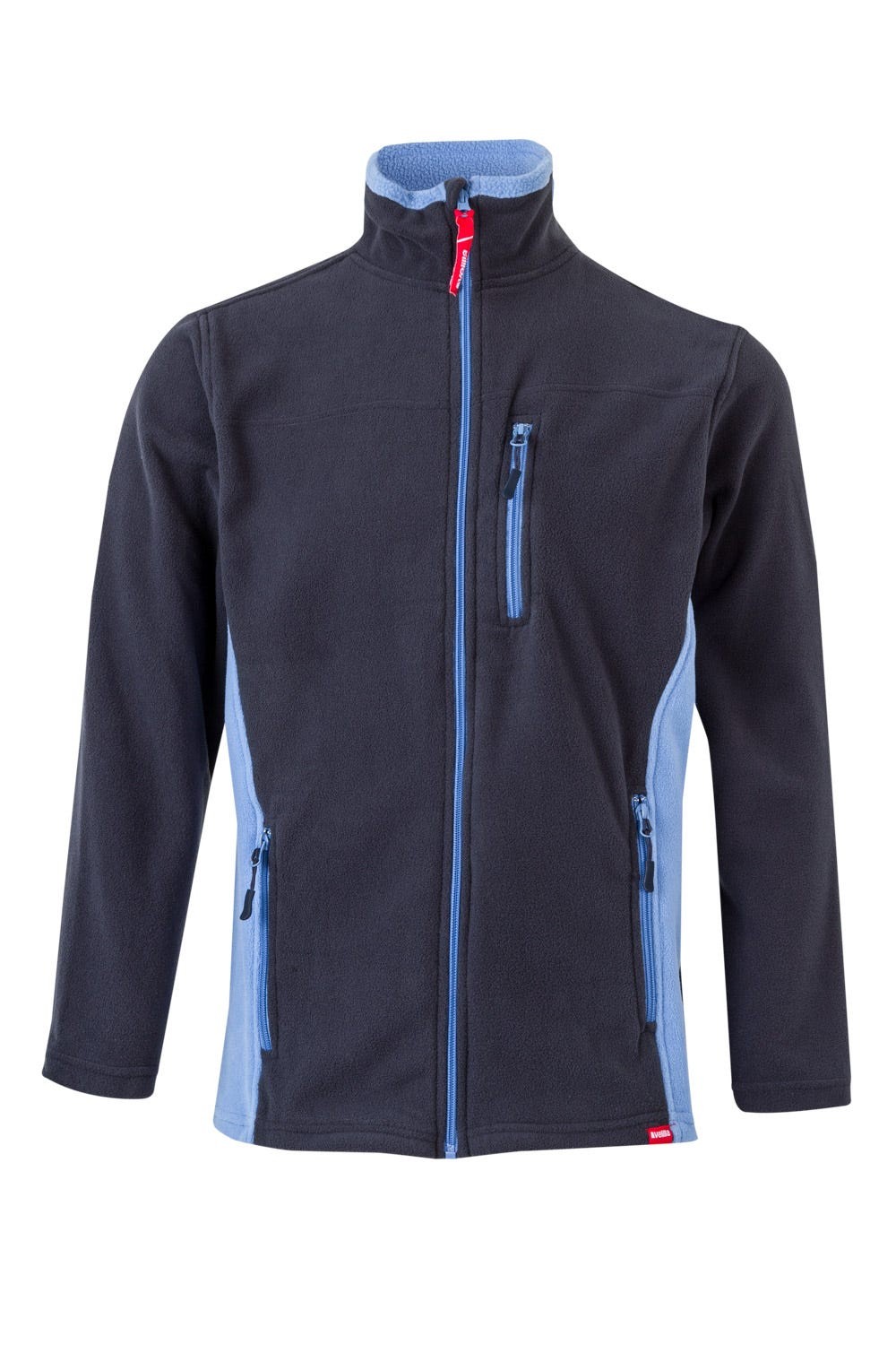 201504.CHAQUETA POLAR BICOLOR AZUL NAVY/CELESTE 2XL