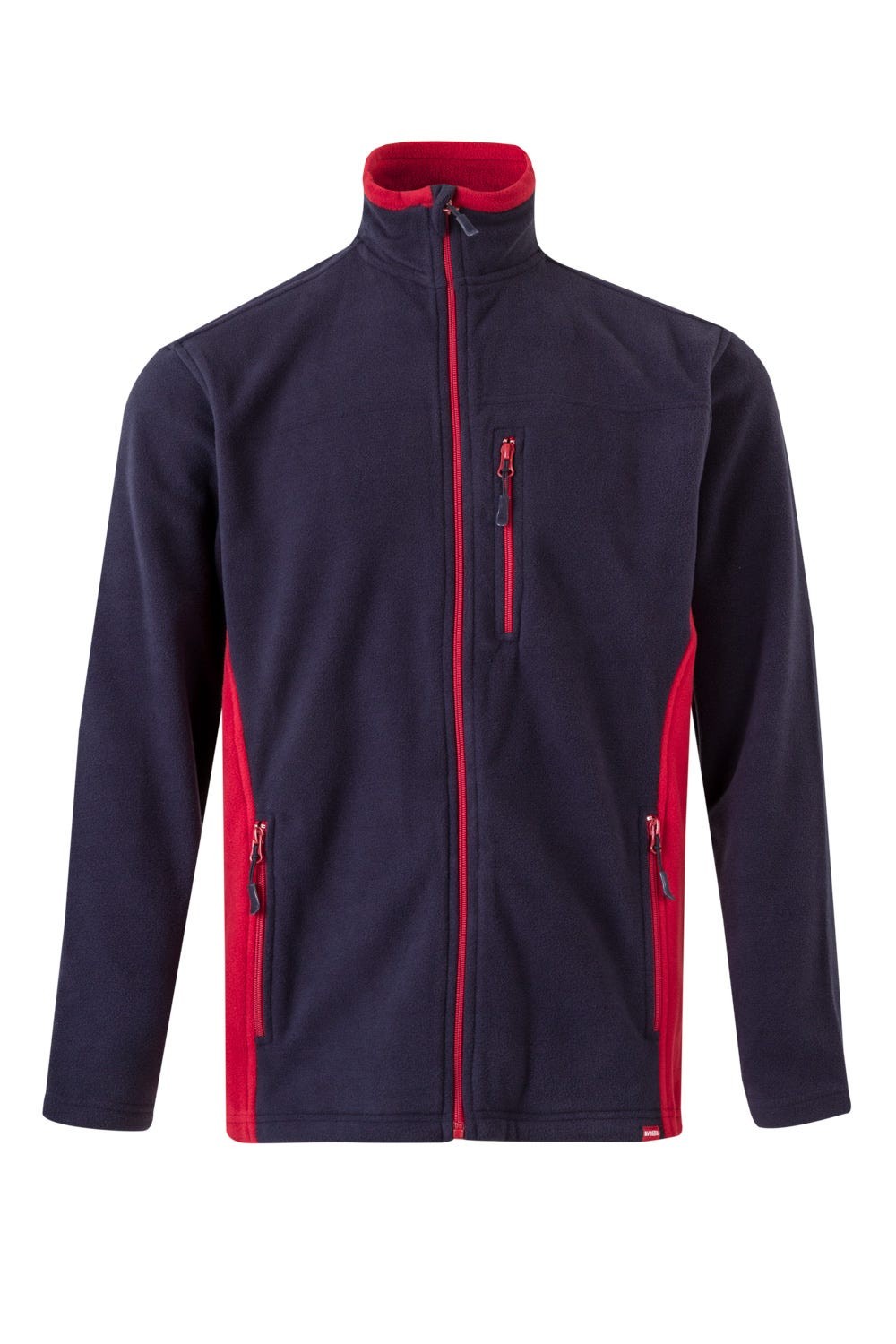 201504.CHAQUETA POLAR BICOLOR AZUL NAVY/ROJO 2XL
