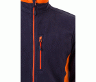 201504.CHAQUETA POLAR BICOLOR AZUL NAVY/NARANJA 2XL