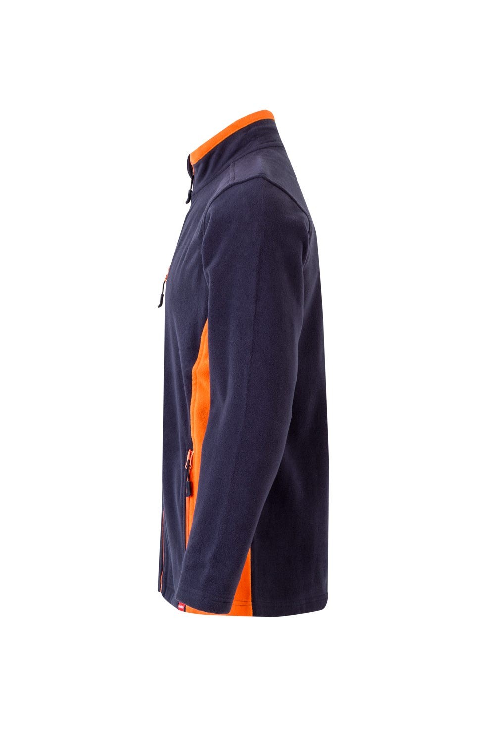201504.CHAQUETA POLAR BICOLOR AZUL NAVY/NARANJA 2XL