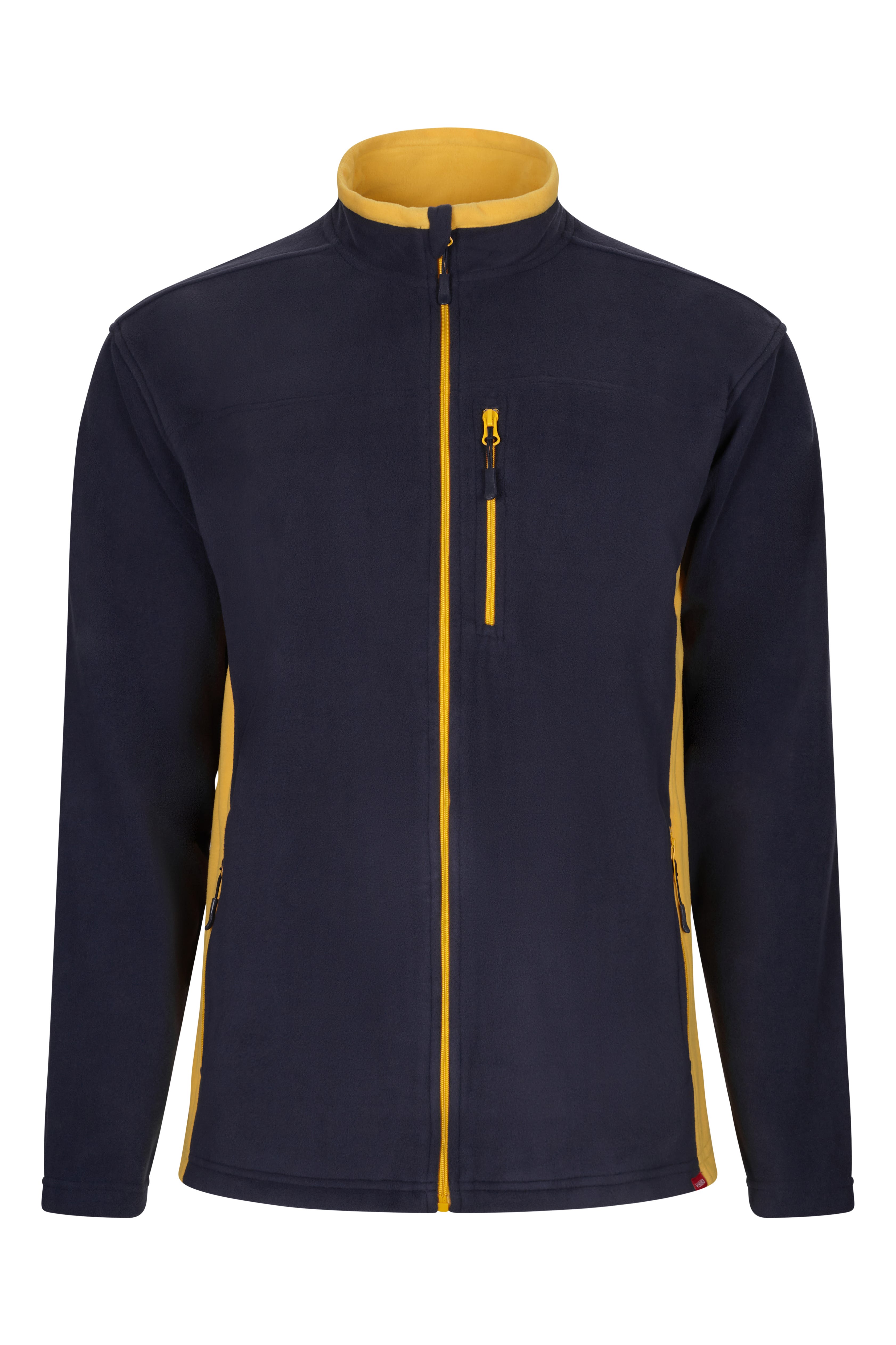 201504.CHAQUETA POLAR BICOLOR AZUL NAVY/AMARILLO XS