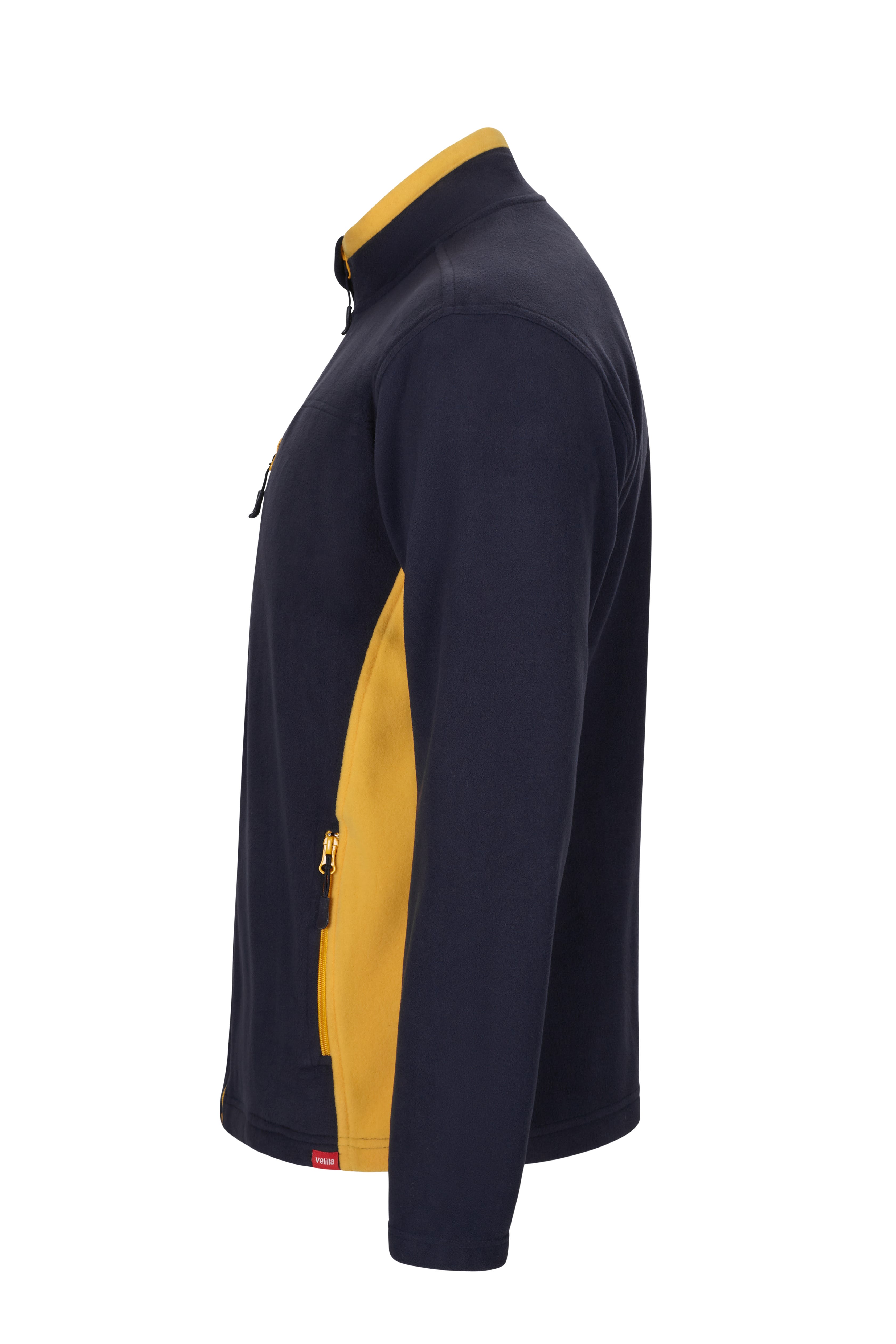 201504.CHAQUETA POLAR BICOLOR AZUL NAVY/AMARILLO XS