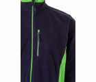 201504.CHAQUETA POLAR BICOLOR AZUL NAVY/VERDE LIMA 2XL