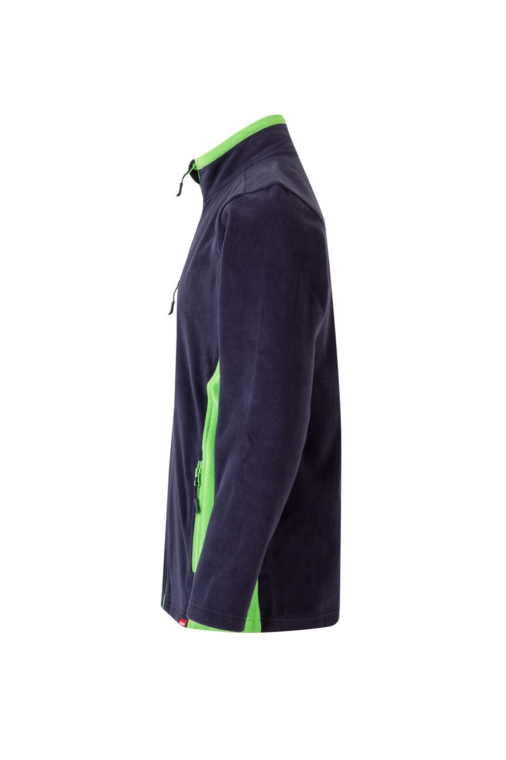 201504.CHAQUETA POLAR BICOLOR AZUL NAVY/VERDE LIMA 2XL
