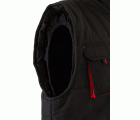 205902.CHALECO ACOLCHADO BICOLOR NEGRO/ROJO 2XL